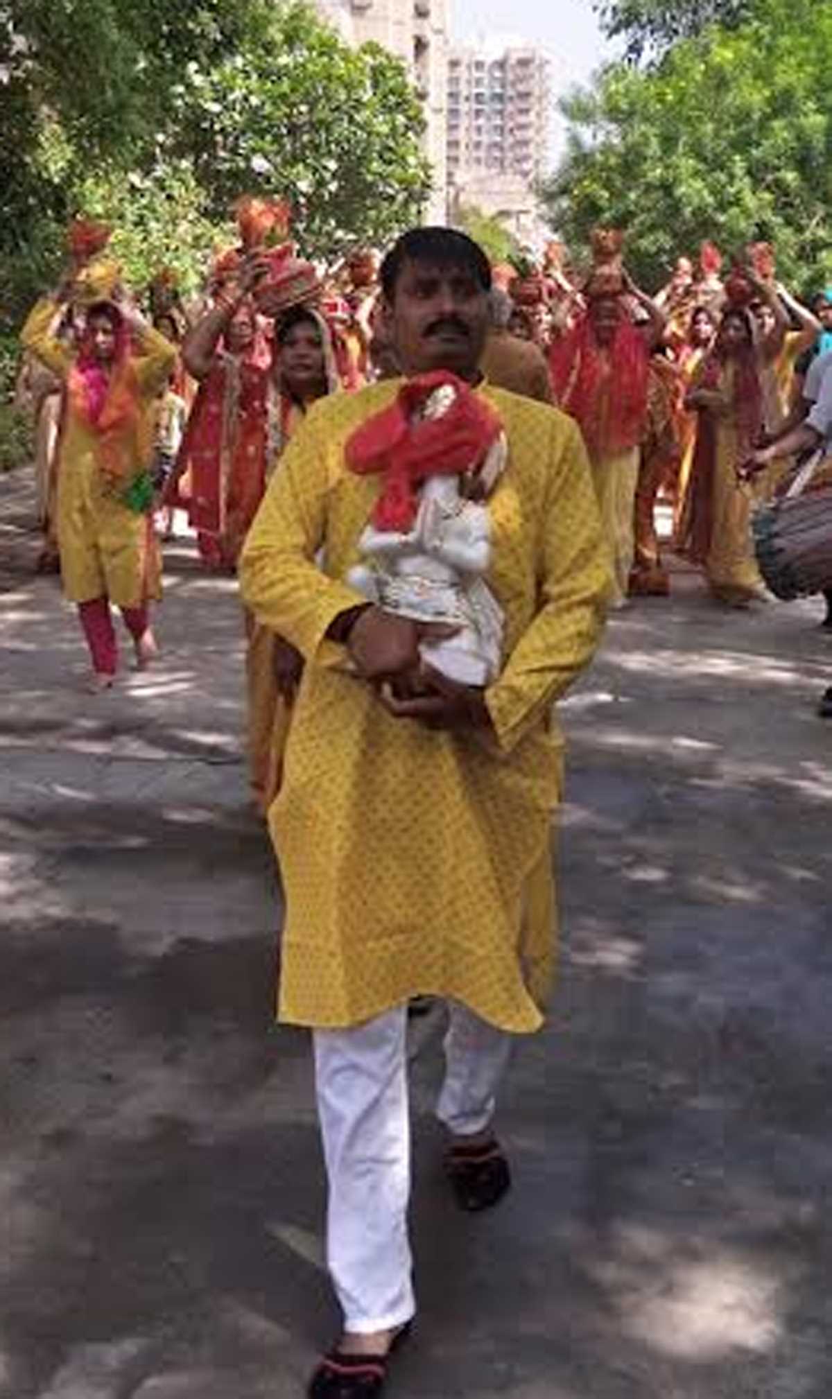 मंदिर का जीर्णोद्धार कर की गई प्राण प्रतिष्ठा